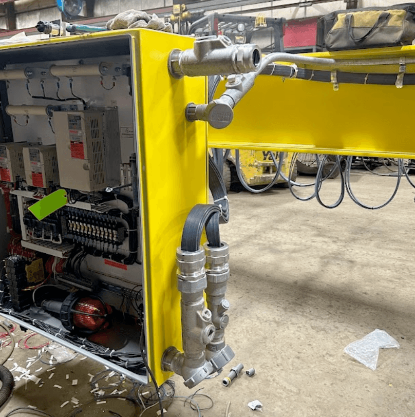 Intricate Heavy Industrial Electric Sub-cabinet Diagnostic Site